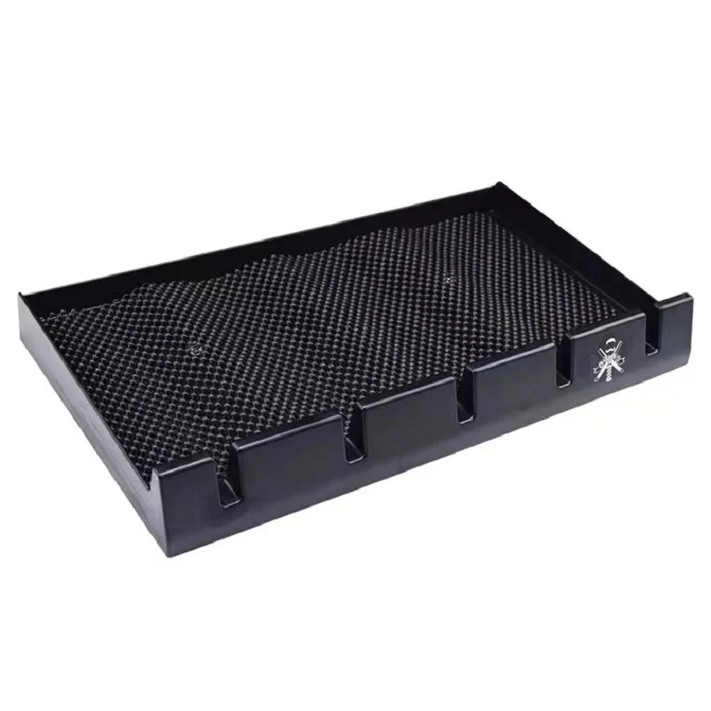 Barber Clipper Tray Anti-slip Salon Clippers Organizer Razor Case with 5 Slots Professional Hair Trimmer Holder Hair Salon