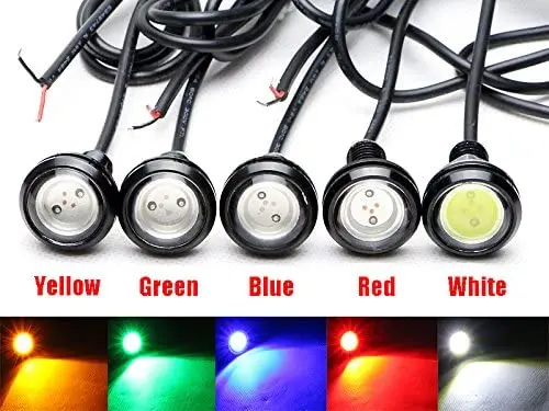 2PCS Led DRL Eagle Eyes 20mm*11mm Waterproof Led Daytime Running Lights Car Styling Auto Parking Reverse Brake Fog Lamps