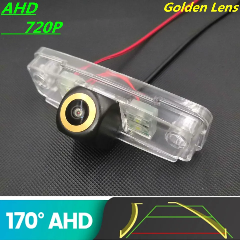 

AHD 720P Golden Lens Trajectory Car Rear View Camera For Subaru Forester 2002~2013 Legacy Outback BR Reverse Parking Monitor