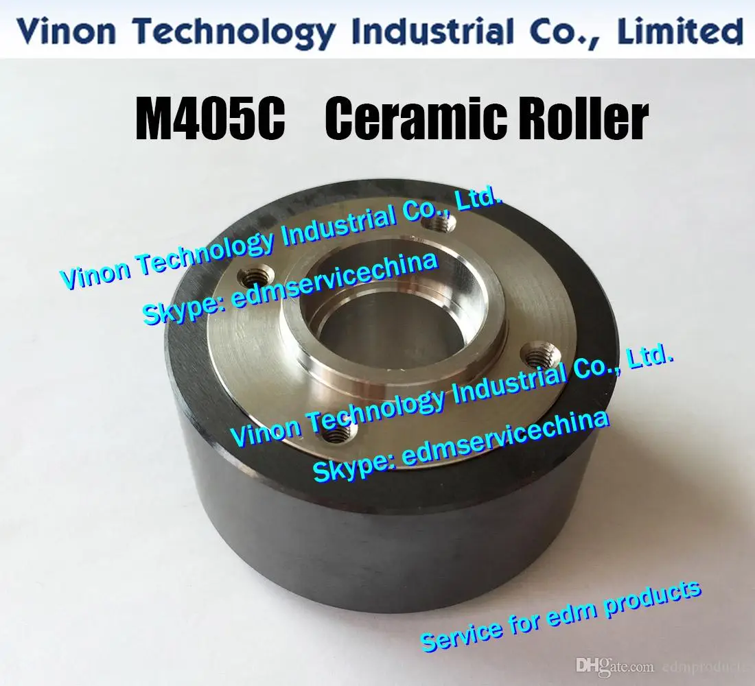 

X053C779G51 M405C edm Pinch Roller D57x32t (Black Ceramic+SUS type) for Mitsubishi DWC-H1,C,HA,SA,SB series edm machine DC594A,