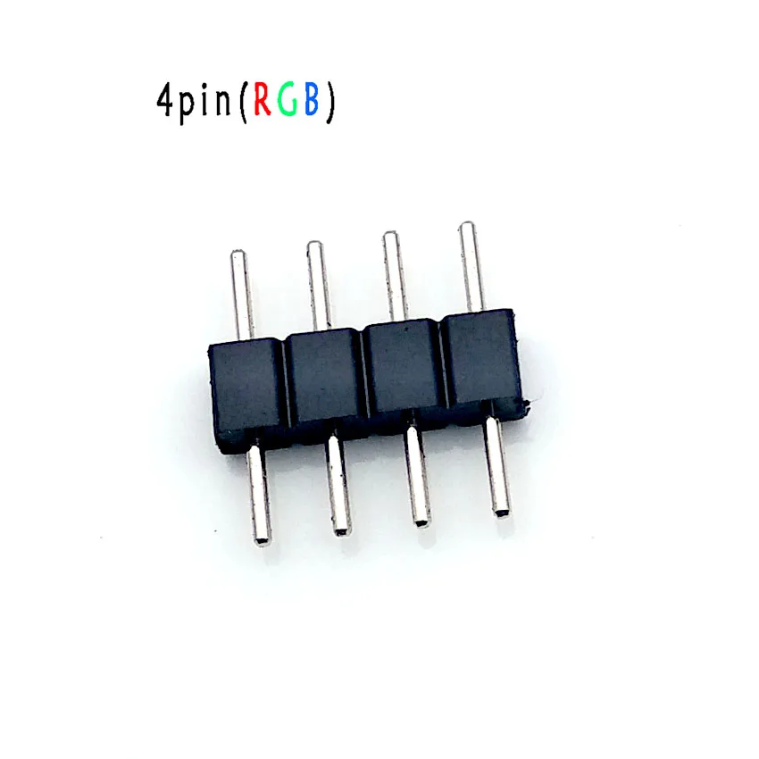 100PC 4Pin RGB /5PIN RGBW Connector Adapter Pin Needle Male Type Double For RGB /RGBW 5050 3528 LED Strip Light Led Accessories