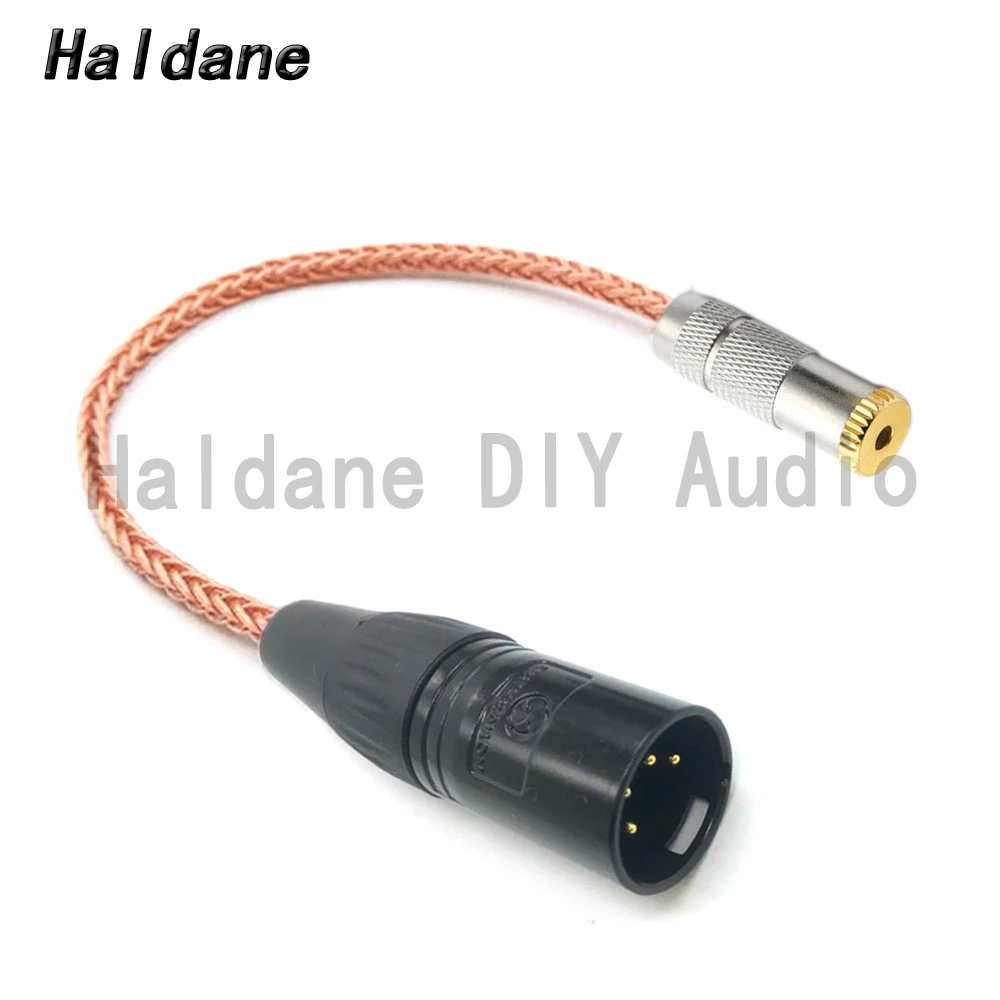 

Haldane 2.5mm TRRS Balanced Female to 4pin XLR Balanced Male OCC Single Crystal Copper Audio Adapter Cable 2.5 to XLR Connector