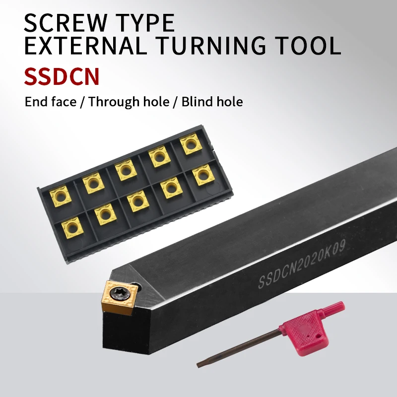 Ssdcn Ferramenta de Torneamento Externo Ssdcn1212h09 Ssdcn2023k09 Ssdcn2525m12 Inserções de Carboneto de Ssdcn1212h09 12 Torno Cnc Ferramentas de Corte