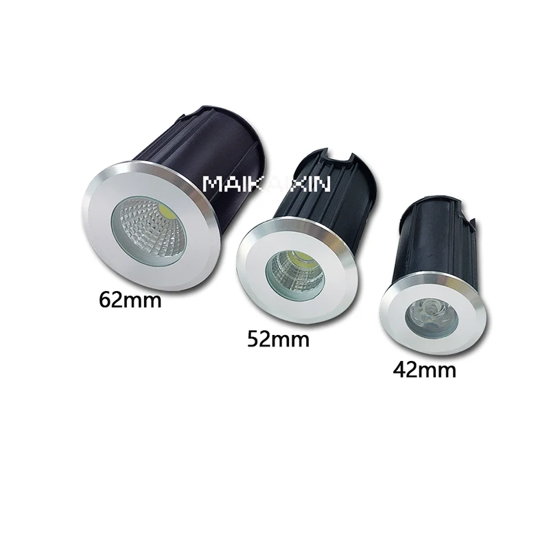 4 Pcs IP67 Waterproof LED Underground Light 1W 3W 5W Outdoor Ground Garden Path Floor Buried Yard Spot Landscape 110V220V 12V