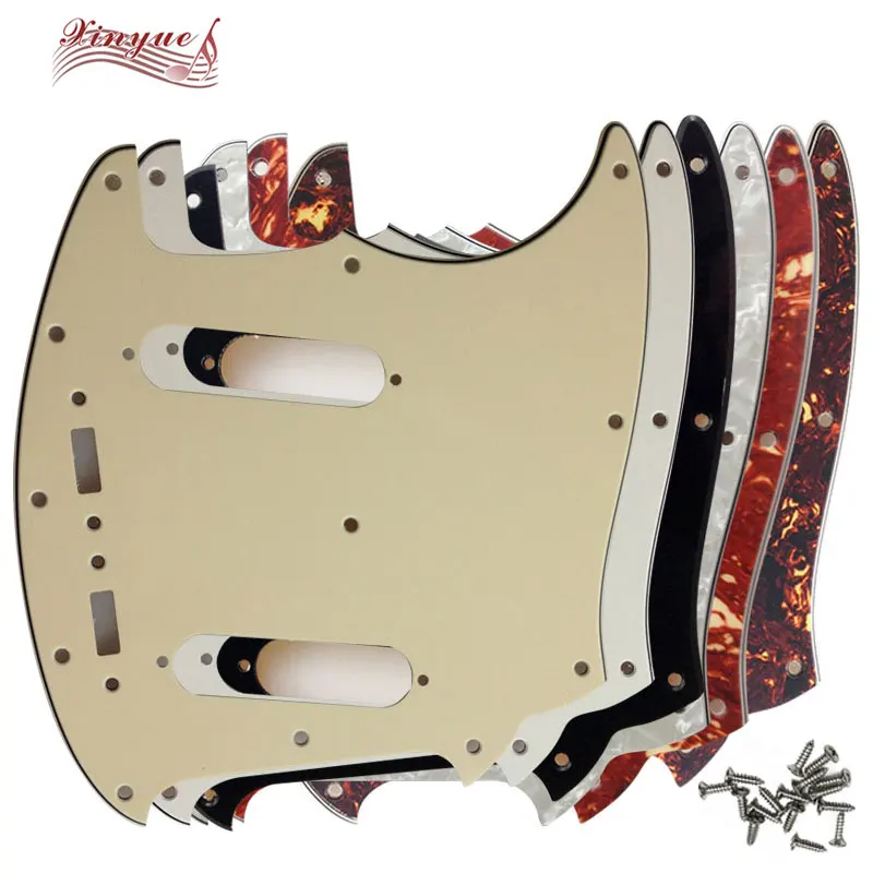 Xinyue For 11 Scwer Holes US Mustang Guitar Pickguard Scratch Plate Guitar Parts