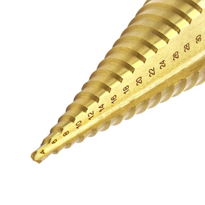 4-32mm Esagonale di Titanio HSS Passo Cone Drill Bit Per Frese E Taglierine Per Micro SIM per il Metallo In Metallo Trapano Coni di Legno strumenti ferramentas DZ134