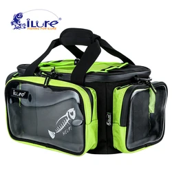 ILure Large Fishing Sports Bags Multifunctional Waterproof Carpfishing Tackle Tools Bag Backpack 40cm*20cm*20cm Camouflage Pesca