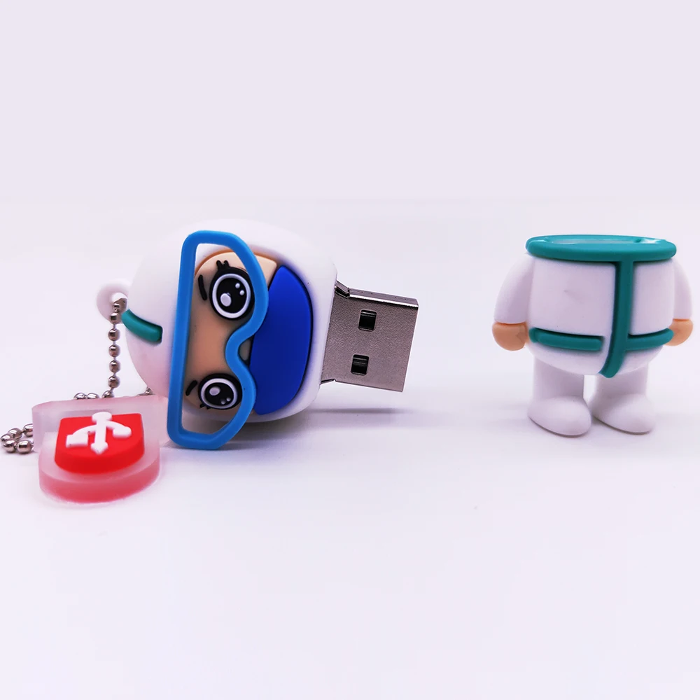 Usb فلاش حملة القلم محرك 4 جيجابايت 8 جيجابايت 16 جيجابايت 32 جيجابايت 64 جيجابايت 128 جيجابايت طبيب ممرضة الحجر الصحي بندريف ذاكرة Usb عصا ميموري فلاش U القرص