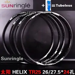 Sunringle-MTB Bicycle Rims, Mountain Bike Circle, Tubeless Ready, XC TRAIL AM, TR25, TR27, 26 