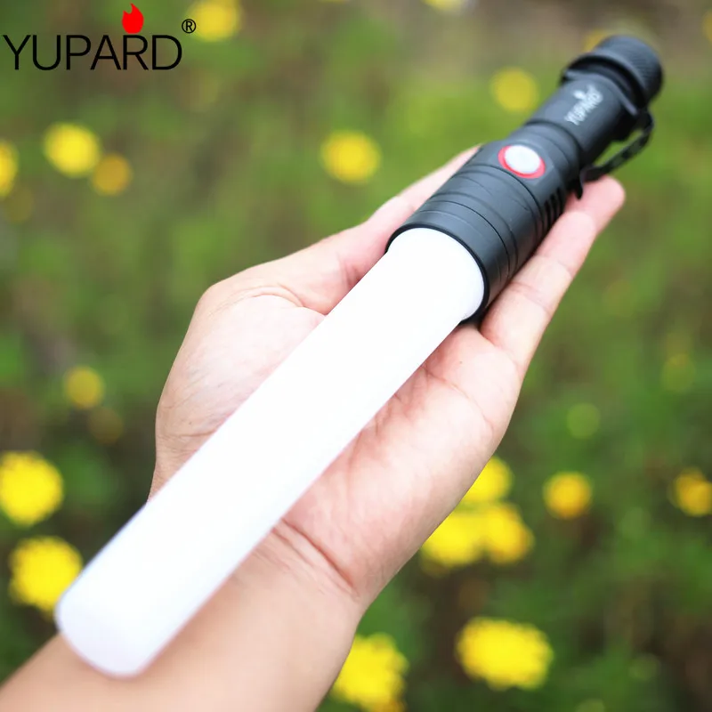 

USB Rechargable LED Soft mask Flashlight Mode Waterproof Torch Telescopic Zoom Stylish for Night Lighting