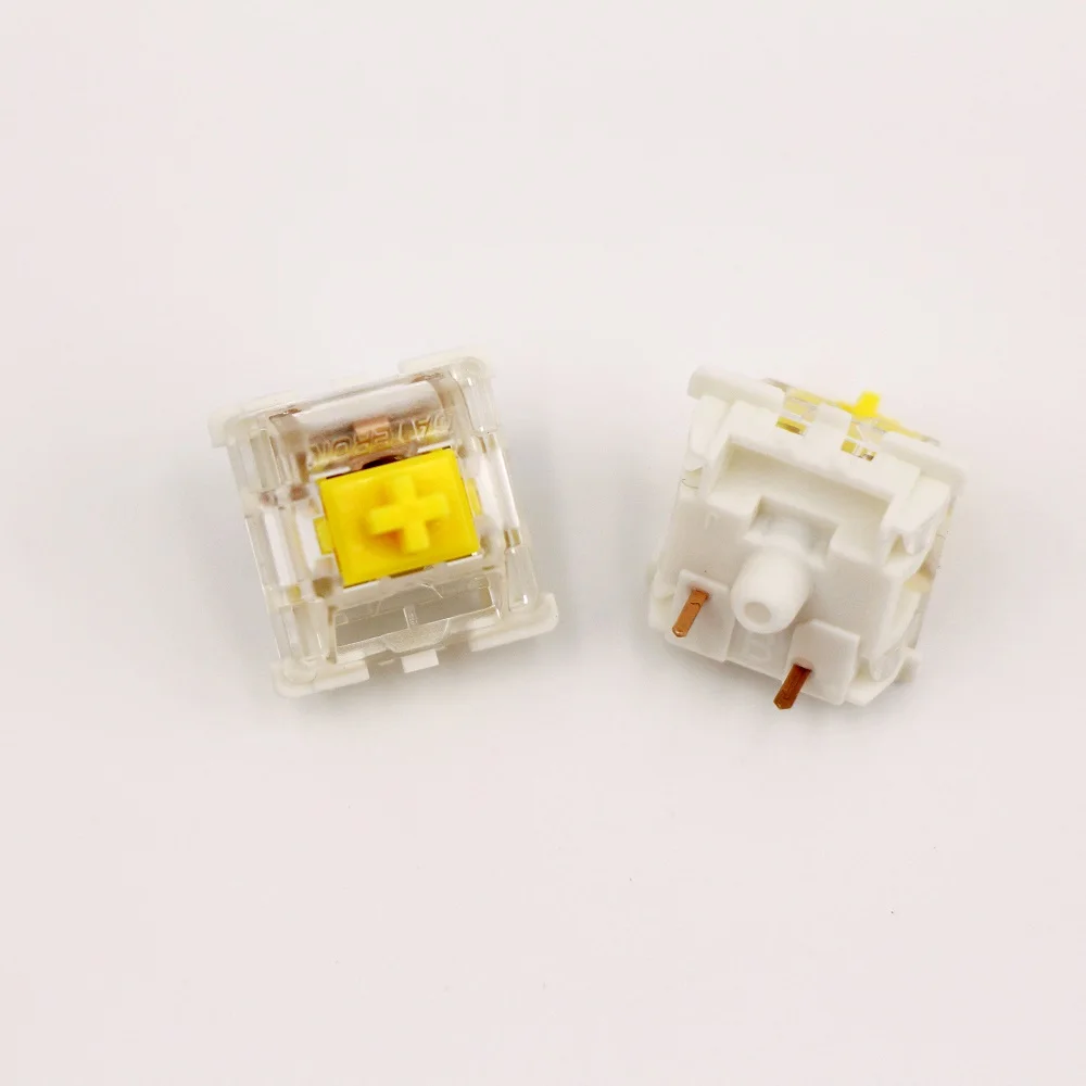 Gateron Vàng Pro Công Tắc Cơ Khí Bàn Phím Chuyển Lube Tuyến Tính Xúc Giác Công Tắc 3Pin RGB LED SMD Chơi Game Đỏ Nâu Switch MX