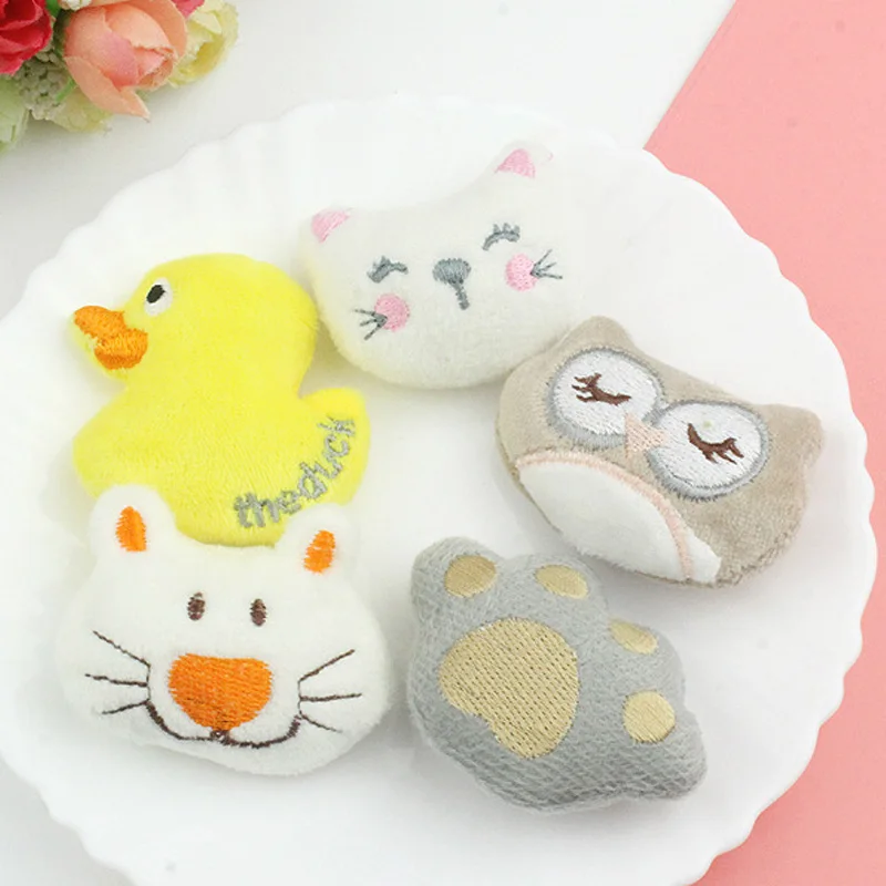 Cute Animals Doll Patches, DIY Hair Decoration, Cloth and Shoes, 10Pcs/ Lot