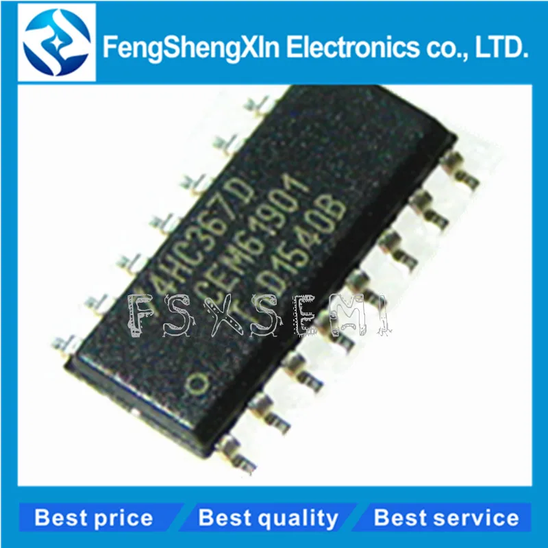 

10pcs/lot 100% New original 74HC367D 74HC367 SN74HC367DR HC367 SOP-16 HEX BUFFERS AND LINE DRIVERS WITH 3-STATE OUTPUTS IC