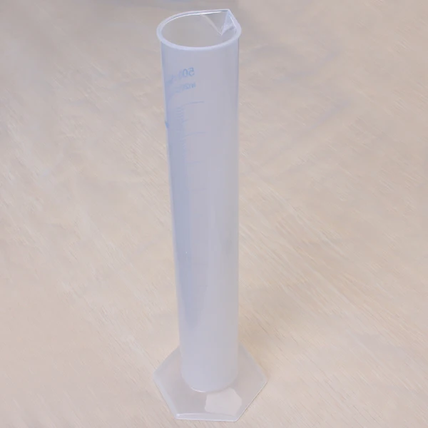 500ml Plastic Graduated Laboratory Test Measuring Cylinder Container Tube