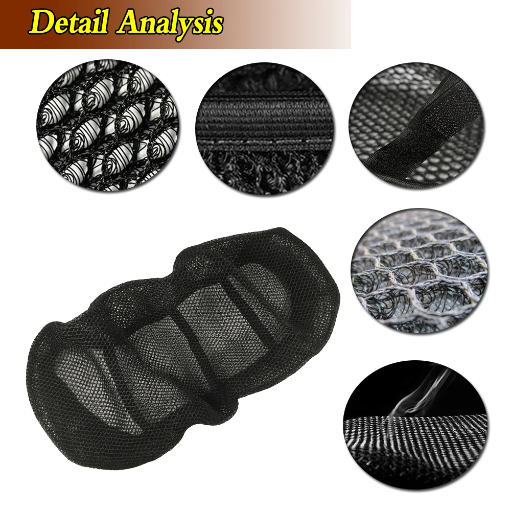 For Honda VFR1200 VFR 1200 Rear Seat Cowl Cover Waterproof Sunproof Insulation Net 3D Mesh Protector Motorcycle Accessories