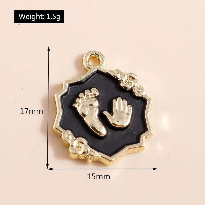 Leslie 5 stücke exquisite Perle Kristall Sonne Mond Sterne bezaubert Rakete Astronauten Anhänger für DIY Schmuck Herstellung Zubehör – Detail 17