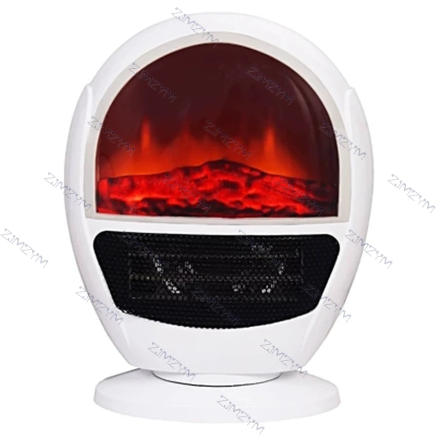 Simulated Flame Furnace Heater Warm Air Fan Heater Household Electric Heater Room Warmer For Home Room Office Decorative 220V