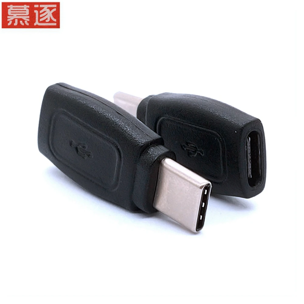 1pcs/lot USB 3.1 Type C Male Connector to Type C Female Data Extension Adapter for Nokia N1 Tablet & Mobile Phone Black Colo