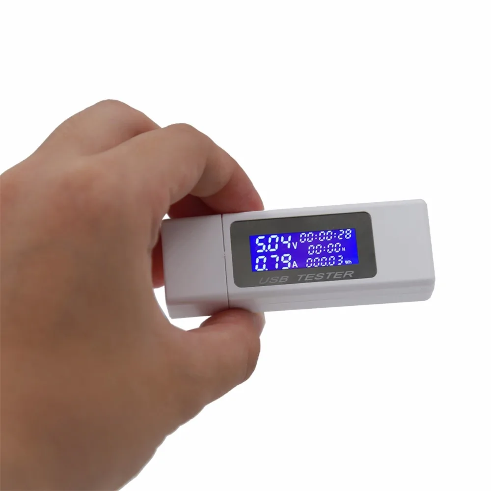 3/10 in 1 DC Type-C USB Tester Current 4-30V Voltage Meter Timing Ammeter Digital Monitor Cut-off Power Indicator Bank Charger