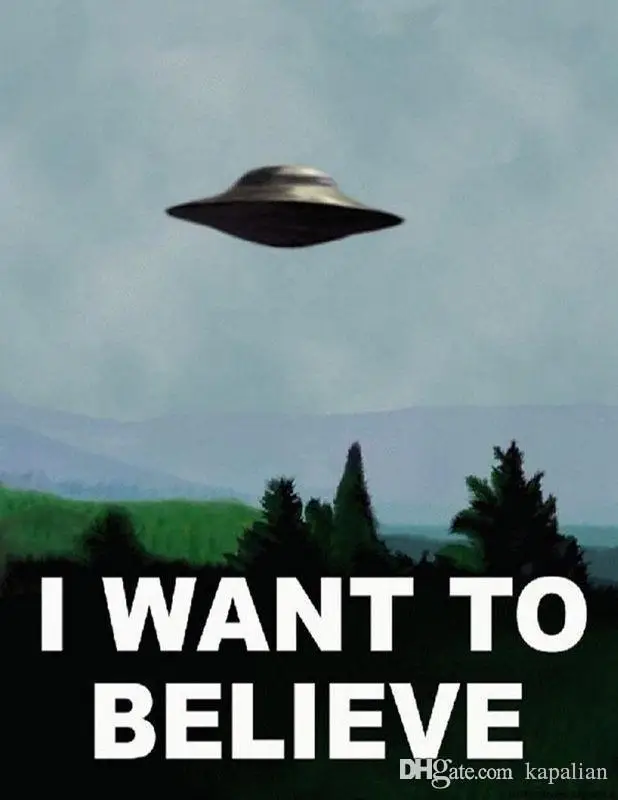 X Files TV Series Poster I Want To Believe High Qualit Art Print Canvas Wall Picture Painting 12 24 36 47 Inches