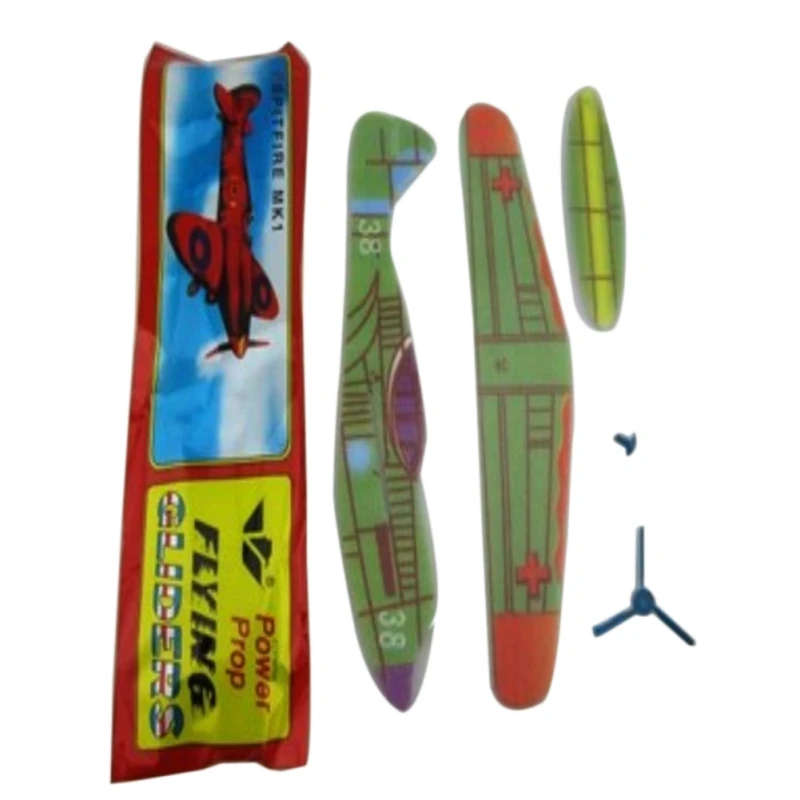 12pcs/lot Foam Material Hand Throw Plane Outdoor Launch Glider Children\'s Gift DIY Model Toy 19 Cm Fun Children\'s Helicopter Toy