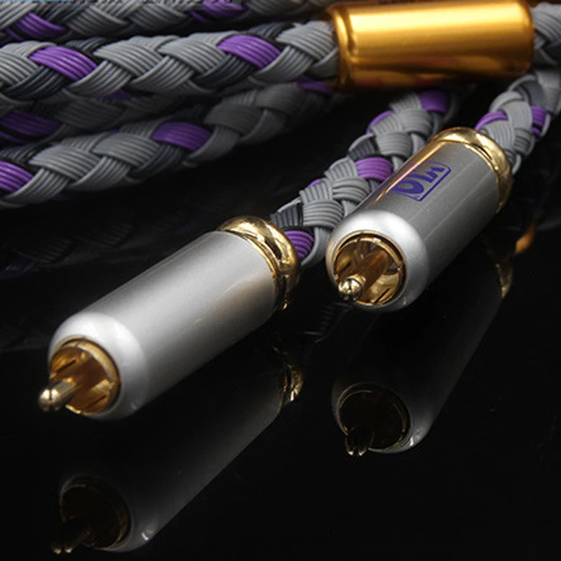 Kabel Audio HIFI XLO Signature S3-1 Singled-berakhir HiFi interkoneksi kabel RCA dengan konektor Jack RCA berlapis emas