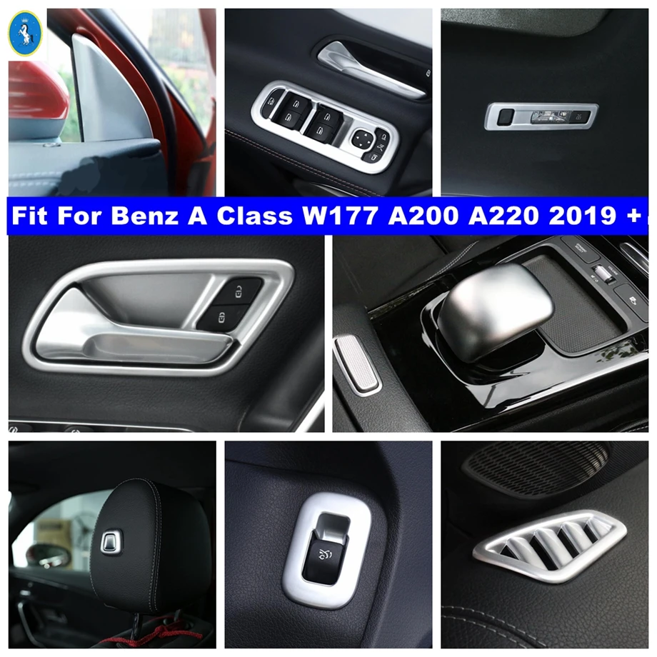 

Matte Interior Glass Lift Button / Reading Light Cover Trim Fit For Mercedes-Benz A Class W177 A200 A220 2019 - 2023 Accessories