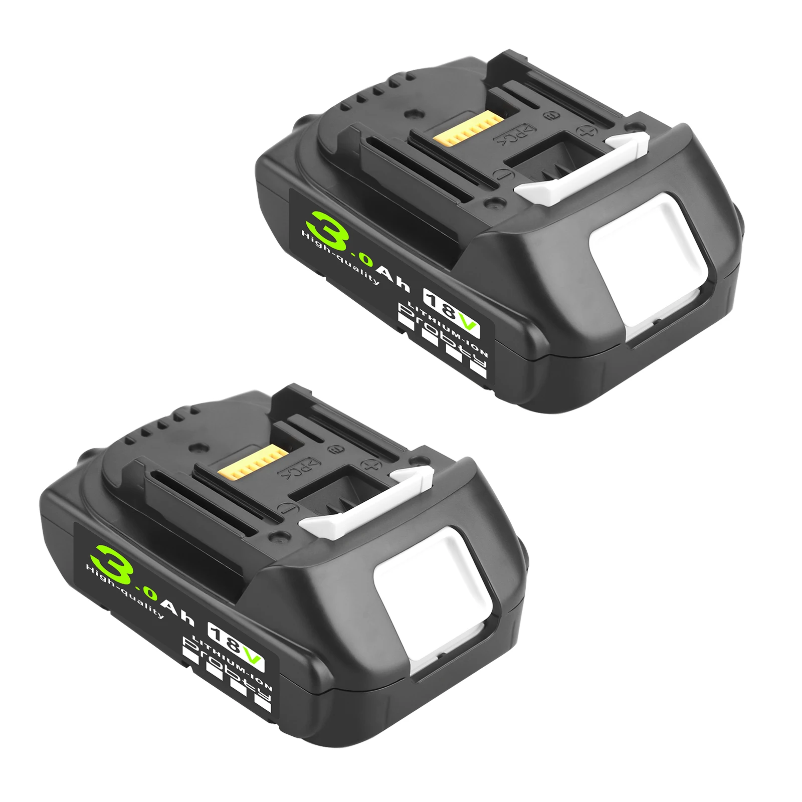 

2 Pcs Rechargeable 18V 3000Ah Lithium Battery For Makita BL1830 BL1815 BL1860 BL1840 194205-3 Power Tools Battery