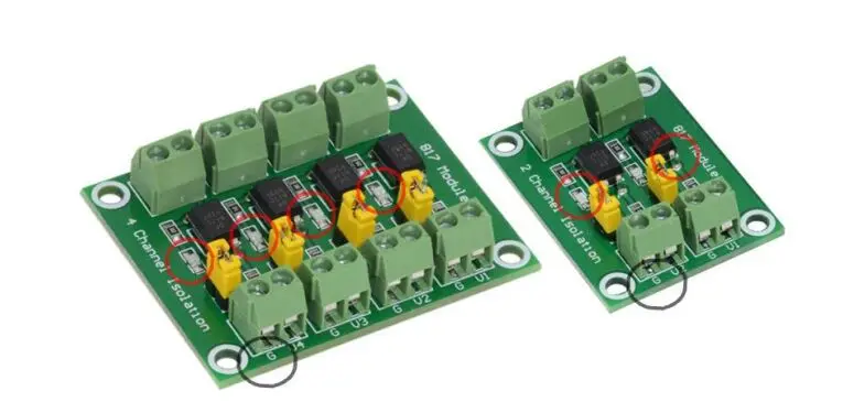 PC817 3,3 V-30 V 2-Wege 4 8-Kanal-Optokoppler-Isolationsplatine Spannungswandler-Adapter-Treiber Photoelektrisch isoliertes Modul – Detail 4