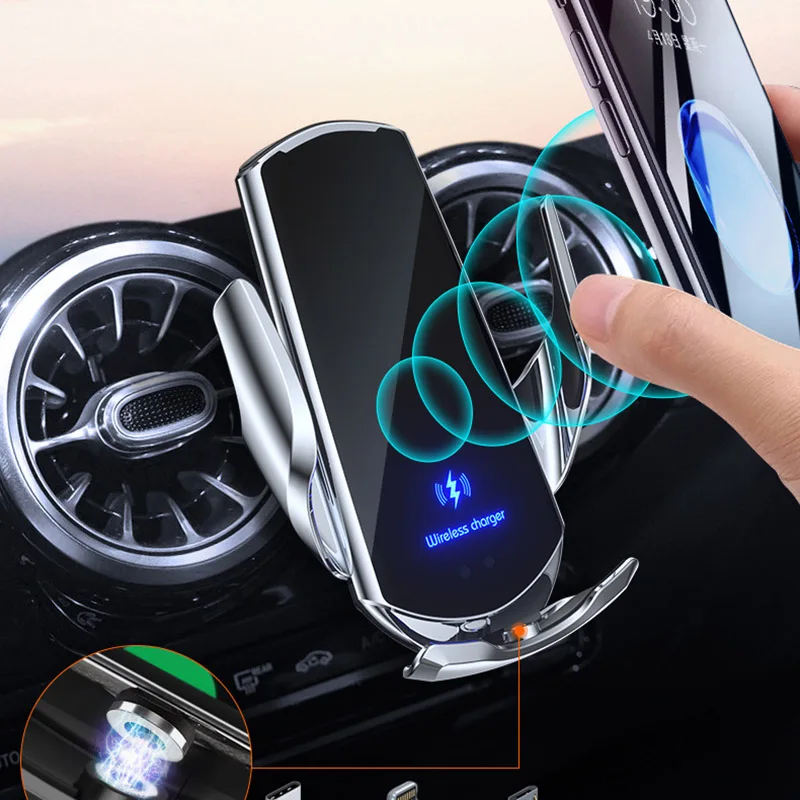 

Magnetic Charging Car Phone Holder for OPPO Find X2 Pro Ace2 A8 A9 2020 A9X AX5s Reno4 Lite Qi Wireless Charger Air Vent Stand