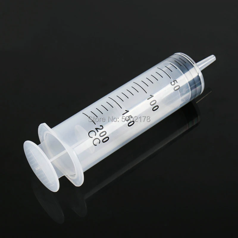 200ml / 150ml reusable large hydroponic plastic nutrition measuring syringe tool cat feeding dispenser