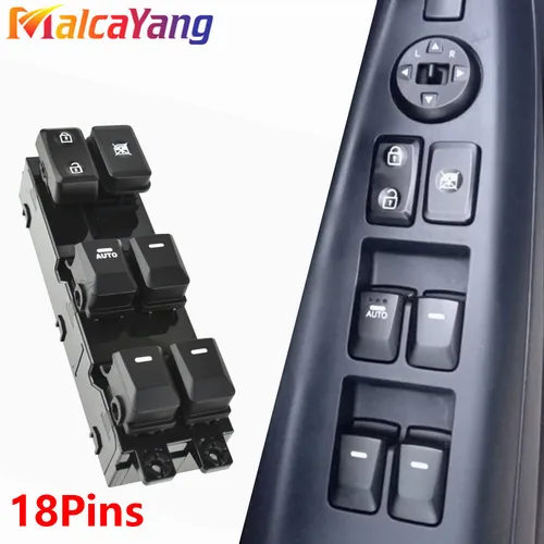 935701 Y500 49749B1000 interruptor maestro de ventanilla eléctrica de 18 pines lado del conductor para Kia Morning Kia Picanto TA 2011-2017 OEM 93570-1Y500