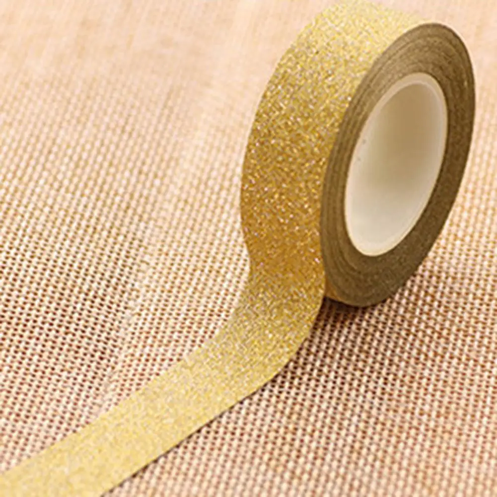 10m Glitter Washi carta adesiva nastro adesivo decorativo fai da te