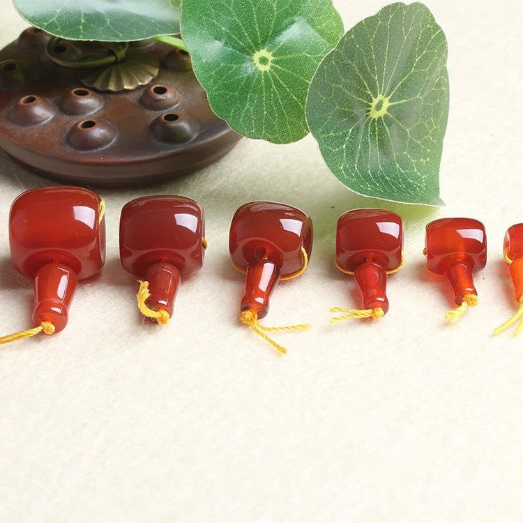 4A Natural Red Agate Buddha T Joint T Head  Single Bead DIY Jewelry Making