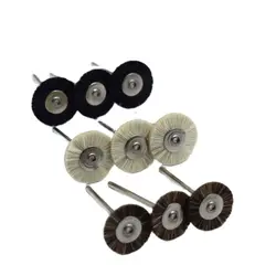 50 pçs 19/22/25mm roda de polimento de jóias 2.35mm haste de polimento de metal escova dremel acessórios ferramentas rotativas almofadas de polimento