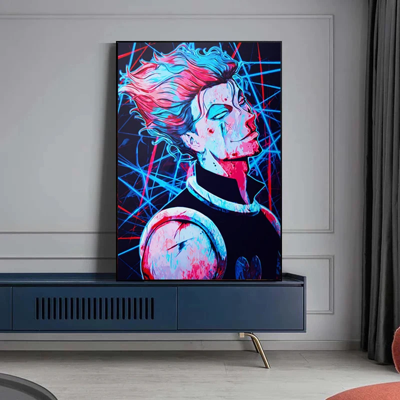 Modern Anime Canvas Painting Hunter Hisoka Morow Prints and Posters Cuadros Wall Art Pictures for Living Room Home Decoration