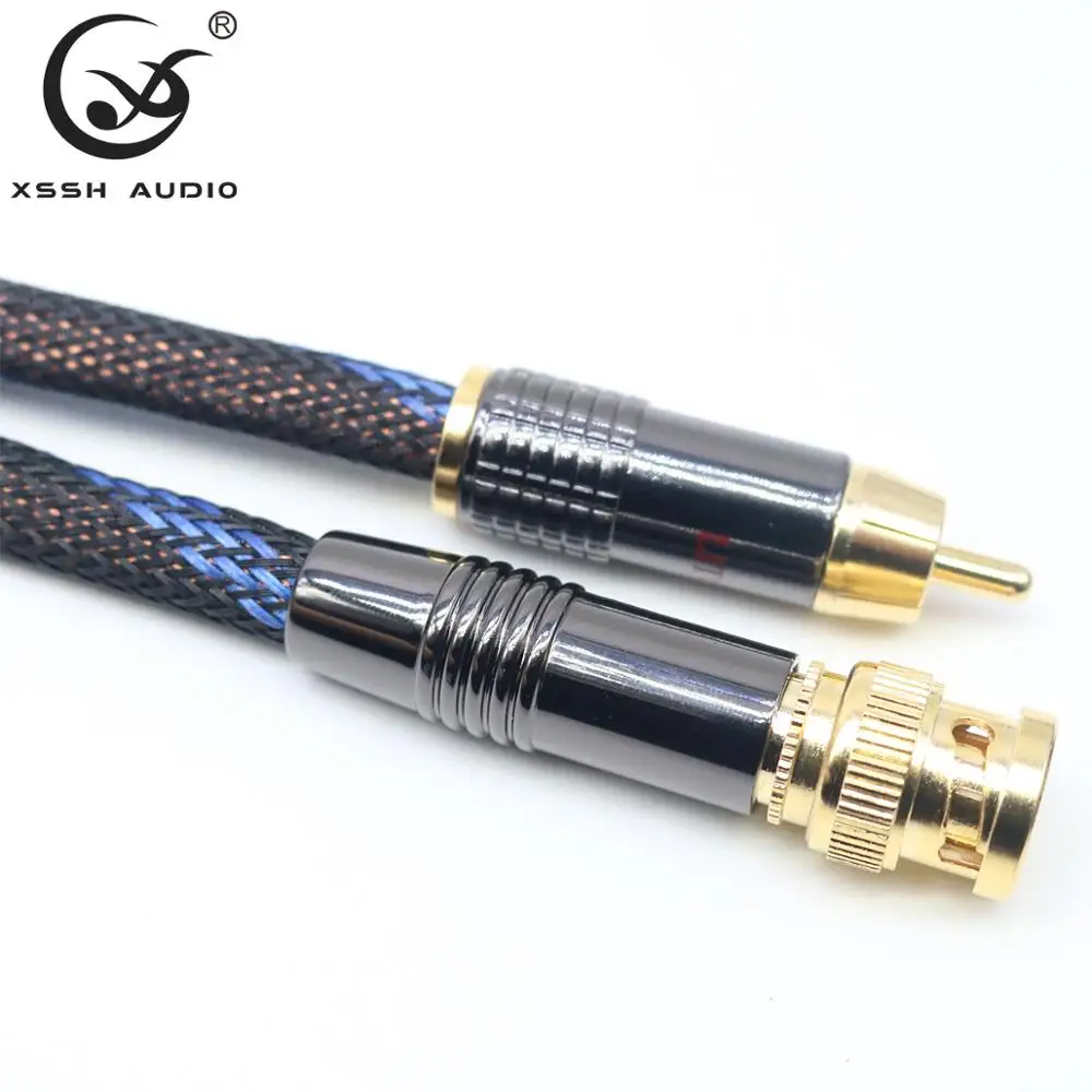 BNC RCA Audio Cords XSSH 8.5mm Diameter Shield 2 Core 2.5mm Copper Plated Silver 40μin Thick Winaxal Interconnect Signal Cable