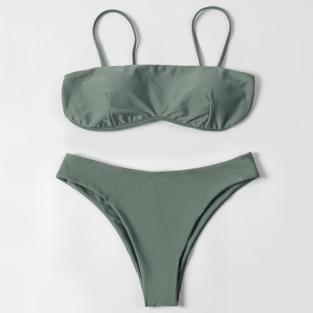 ZTVitality Solid Sexy Bikini 2022 Recién llegado Sujetador acolchado Mediados de cintura Traje de baño Mujeres Traje de baño Traje de baño brasileño Ropa de playa Biquini S-L