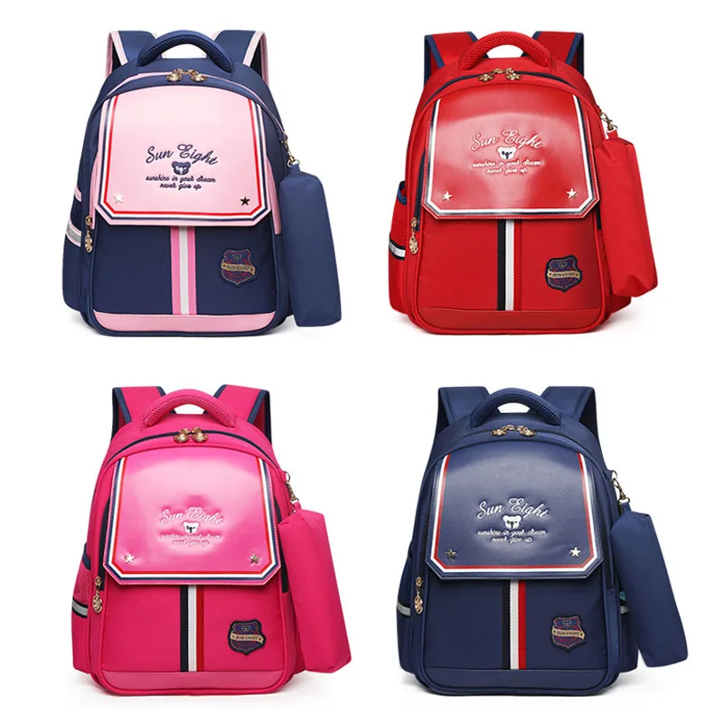 SUN EIGHT Kids Backpacks School Bags For Girl Grade 1-2 School Bags For Kid Light Books Bag Factory Price  2592#