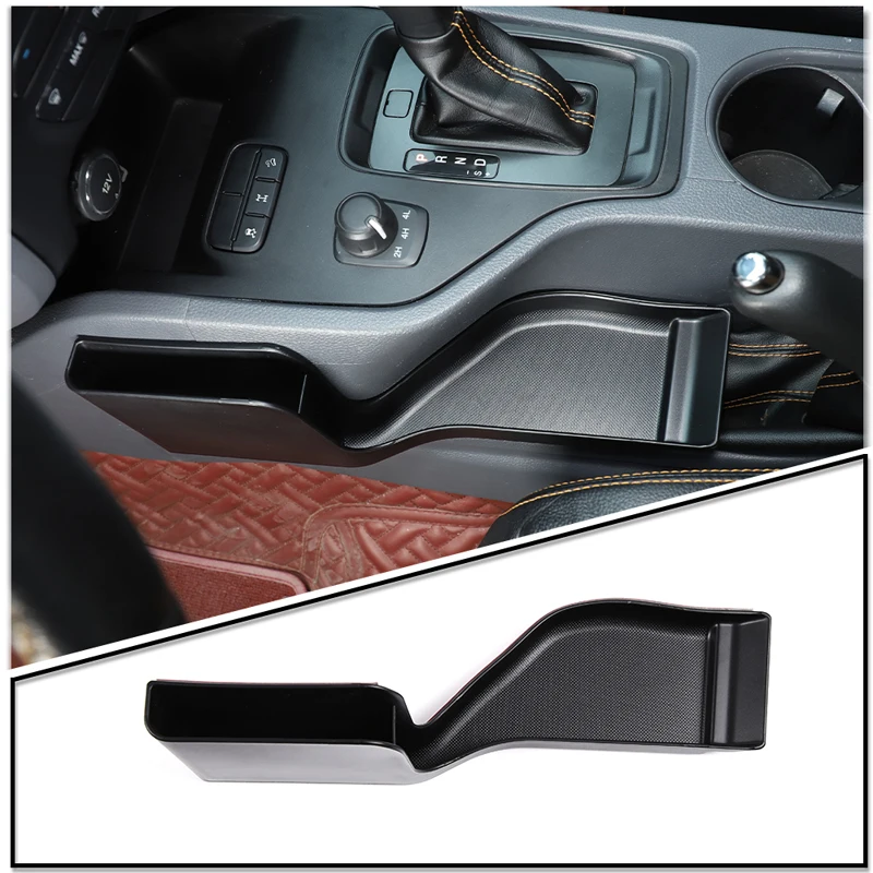 

For Ford Ranger Wildtrak 2015-2021 ABS Car Center Console Phone Card Holder Storage Box Gear Shift Tray Organizer Car Accessorie