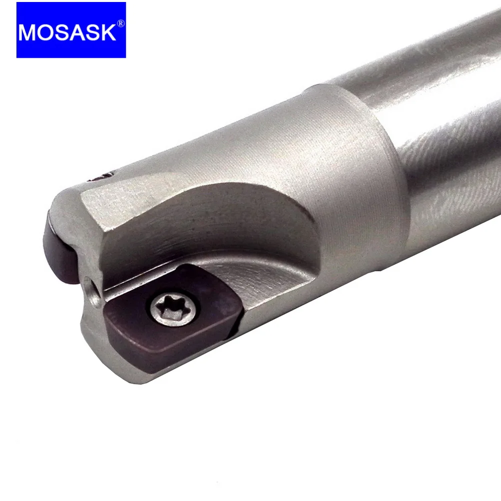 Mosask-asr Adaptador Cnc Cimentado Lâmina de Carboneto Ferramenta Cnc Alta Alimentação Corte Rápido Fresa Final Asr06 16 20 25 mm