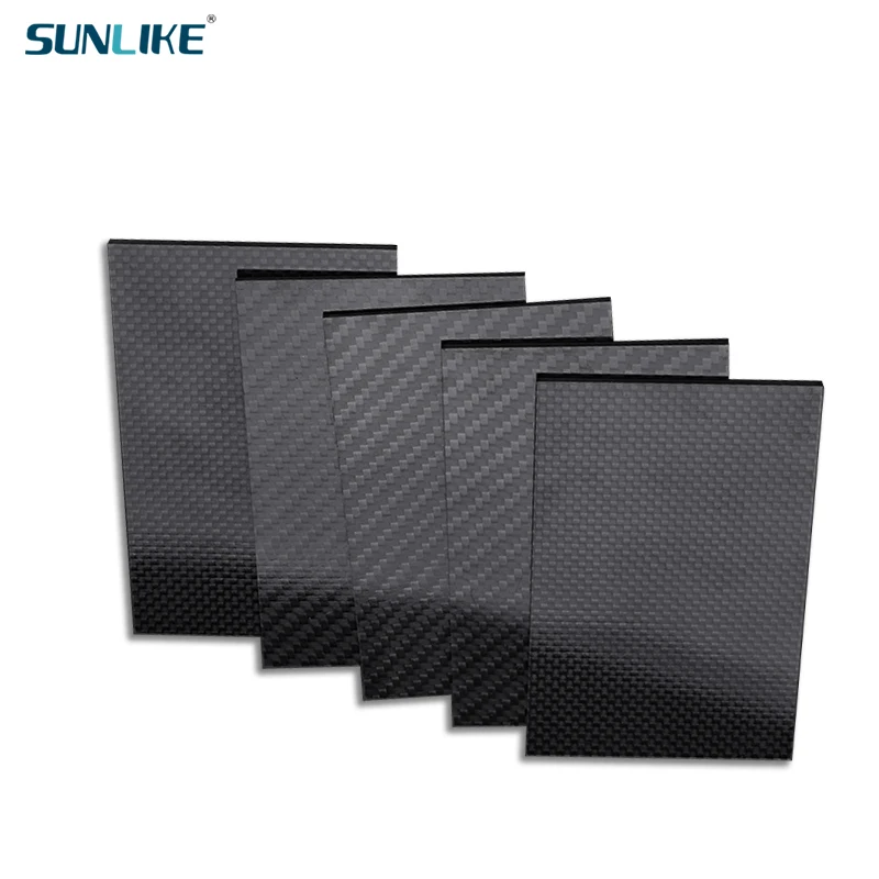 165X 300mm Surface Matte 3K Carbon Fiber Panel Thickness 0.25mm To 6mm Suitable For RC Model