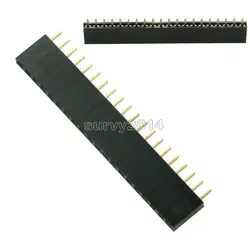 10Pcs 20Pin 2.54mm Single Row Female Pin Header 1x20 Straight Pin Socket Connector Pitch for Arduino