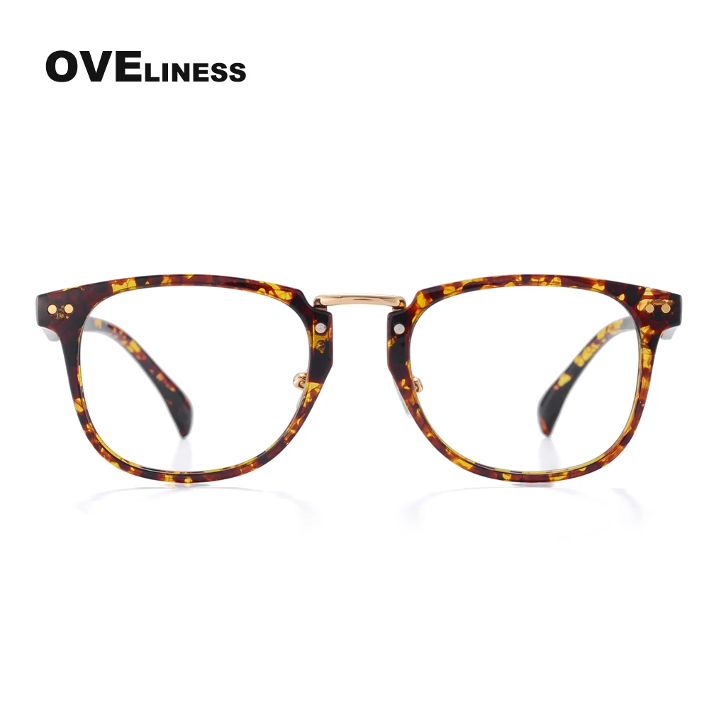 

Men's prescription eyeglasses TR90 spectacles square shape reading glasses for women fashion computer eyewear frame tortoise