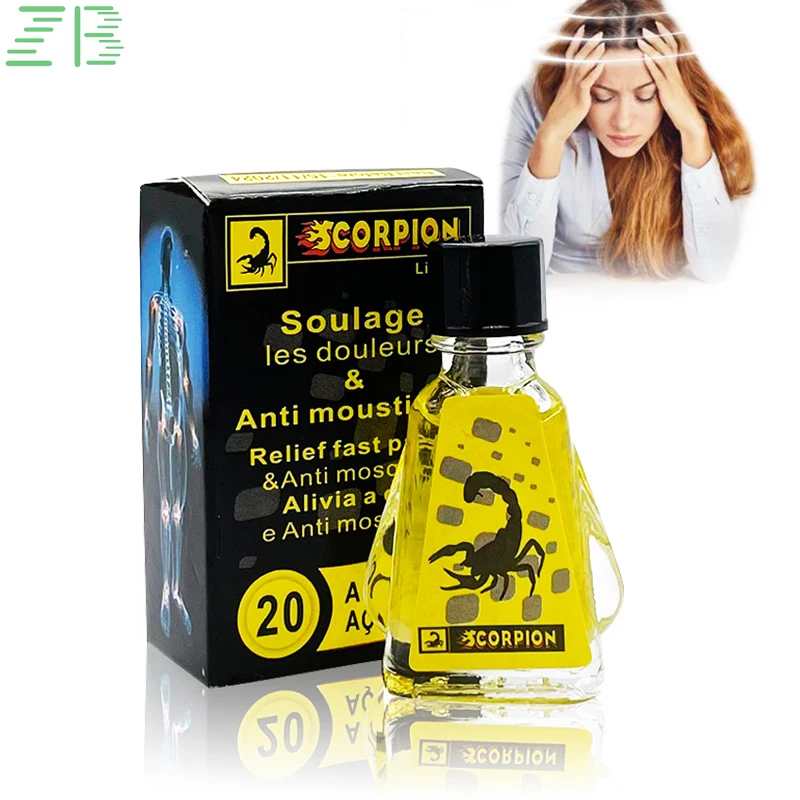 Scorpion Venom Refreshing Oil For Headache Dizziness Medicinal Plaster Fengyoujing Essential Oil Relieve Itching Tiger Balm