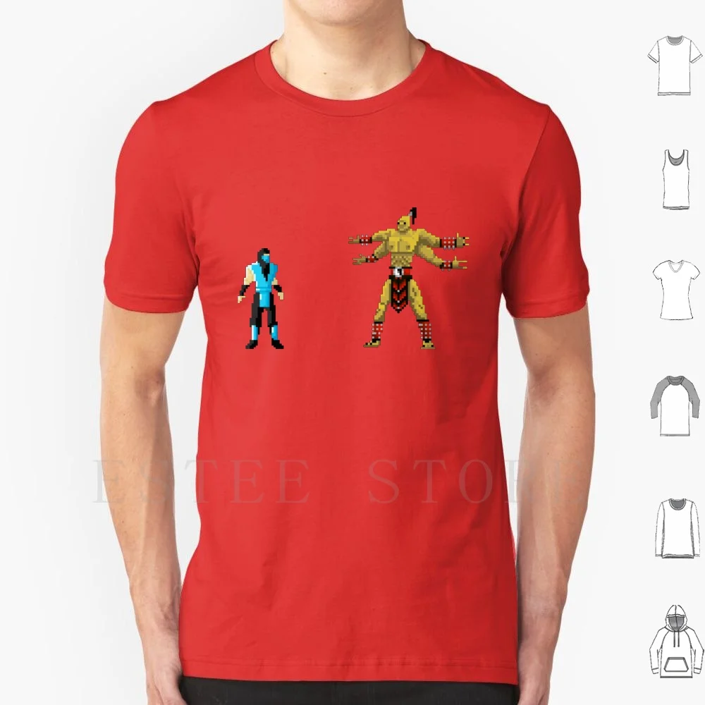 ¡Teste tu poder! Camiseta de algodón para hombre 6xl Mortal Kombat Mortal Kombat Genesis Mega Drive Arcade Snes Sub Zero Goro Gaming Retro