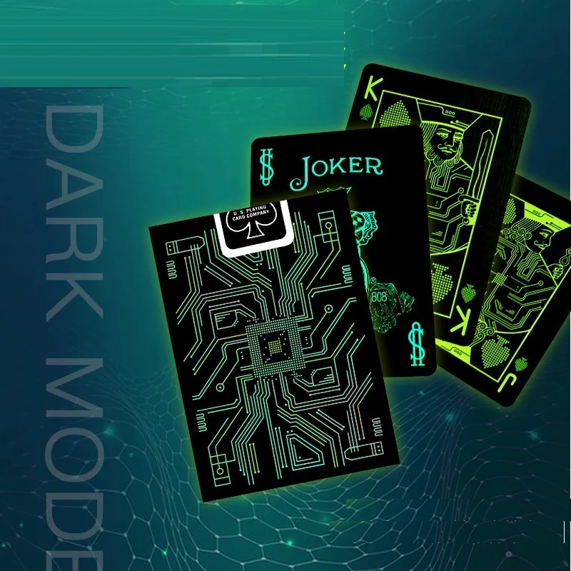 Bicycle Dark Mode Playing Cards USPCC Deck Poker Size Card Games Magic Trick Props for Magician