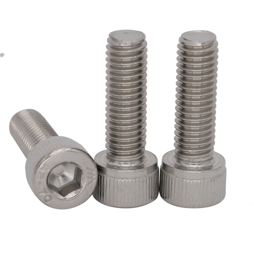 

M3 M3*9 M3x9mm 304 Stainless Steel 304ss Metric Therad DIN912 Knurled Allen Head Bolt Hex Hexagon Socket Cap Screw