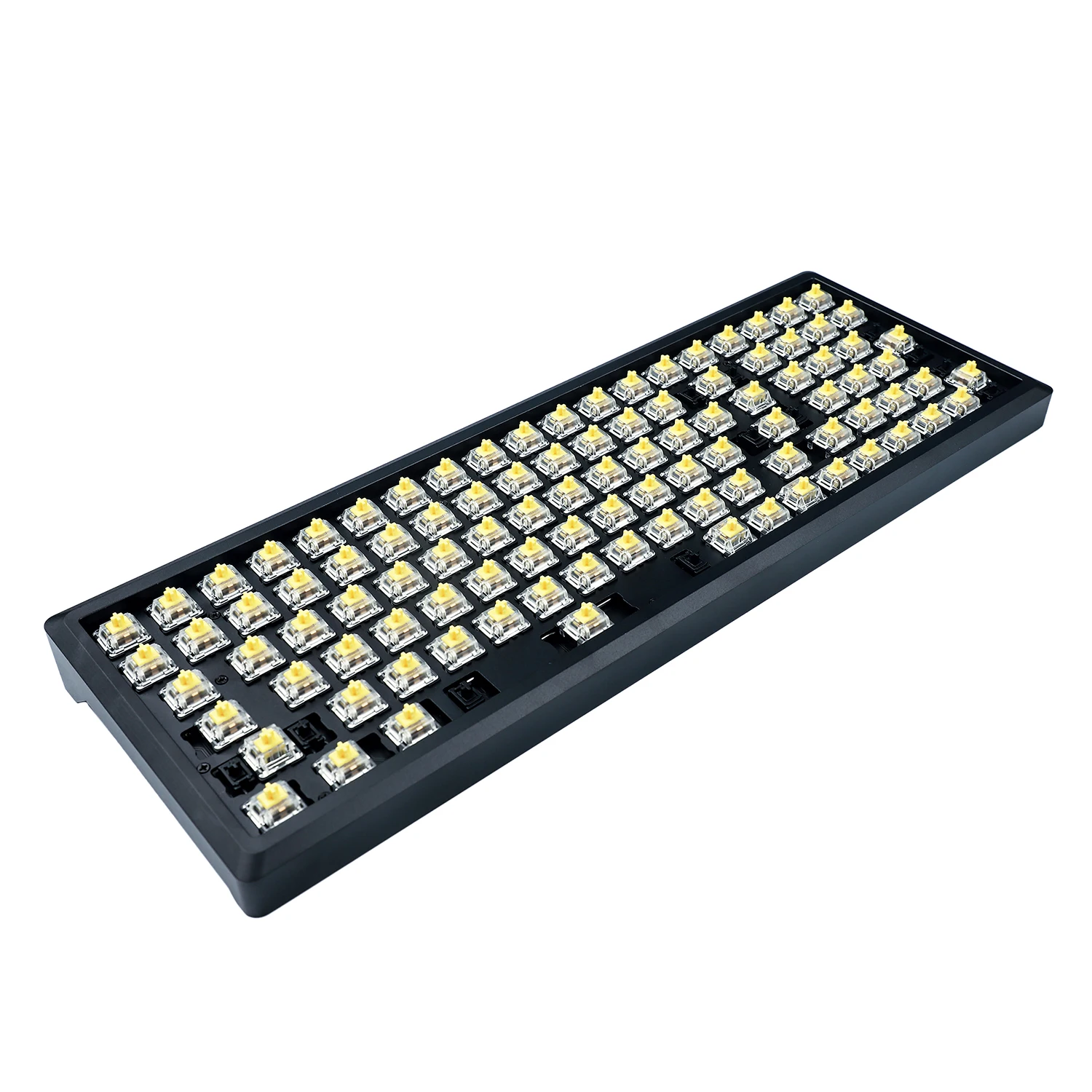 Hotswap Melody 96 Kit 2 | QMK VIA ANSI ISO Underglow RGB PCB | CNC Anodized Alu Case Brass Weight | For MX Mechanical Keyboard