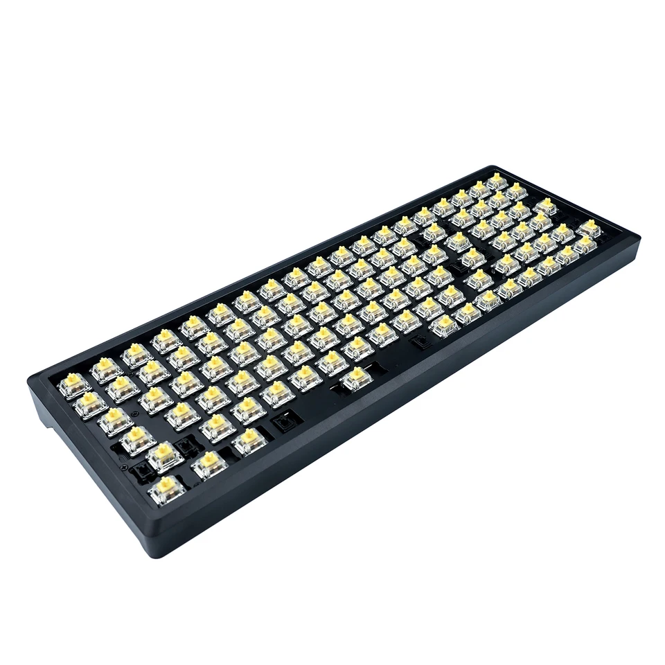 Hotswap Melody 96 Kit 2 | QMK VIA ANSI ISO Underglow RGB PCB | CNC